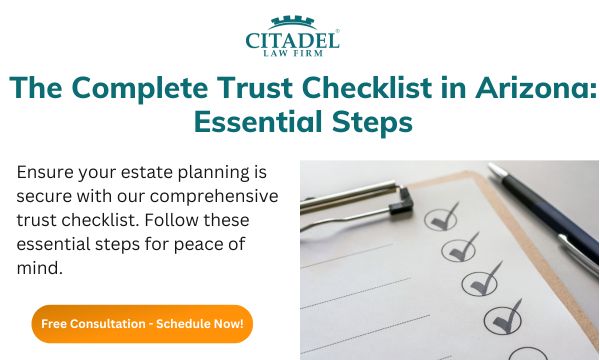Living Trust Checklist Arizona